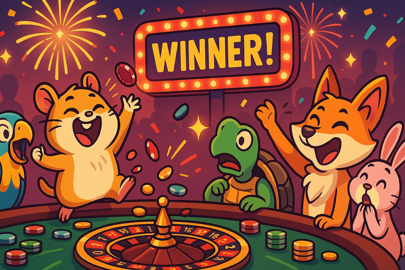 Free spins — no bet deducted Free spins trigger screen